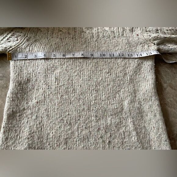 KIMCHI & Blue cream colour turtleneck wool blend sweater XS - Picture 8 of 8